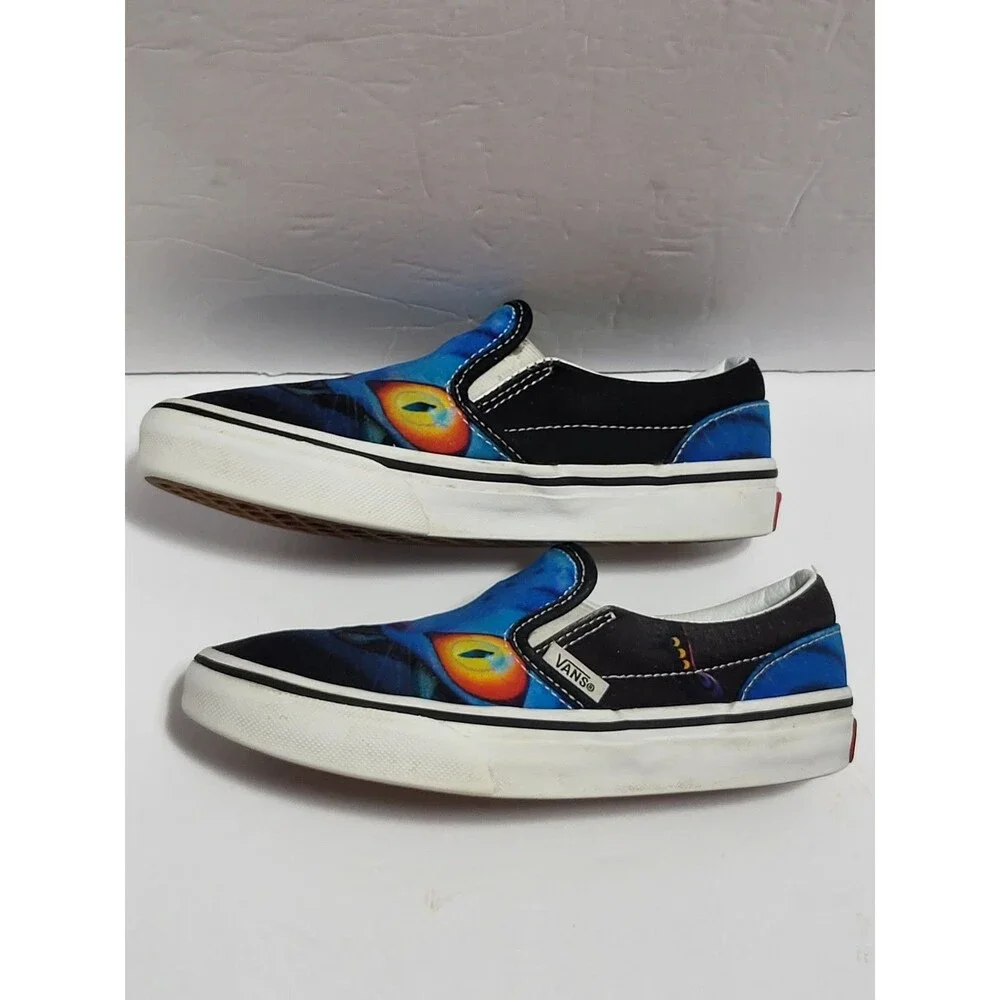 Vans Kpop Demon Hunter Slip On Shoes Size Kids 13.0 Blue